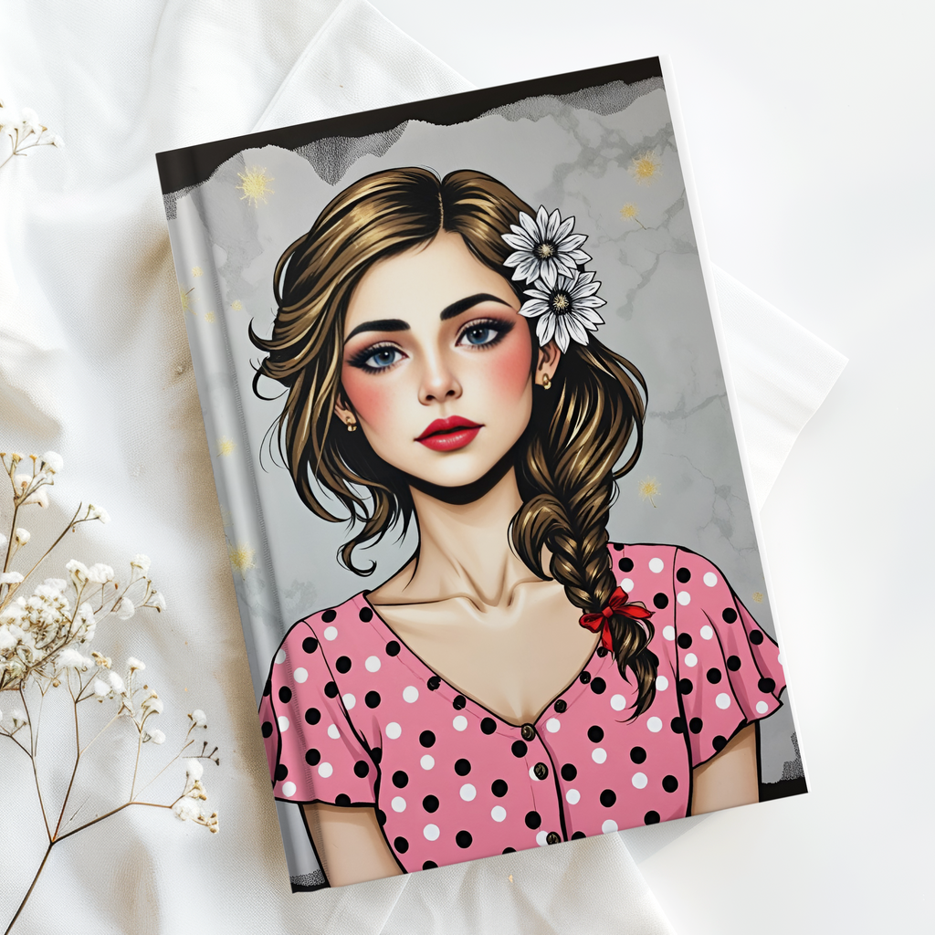 Hardcover Notebook or Exercise Book for Girls