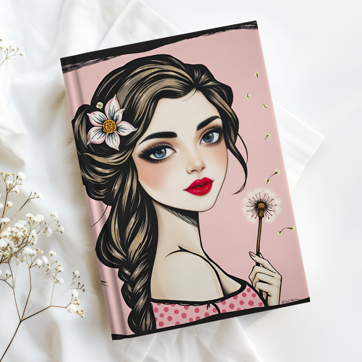 Hardcover notebook or Writing Notebook for Girls