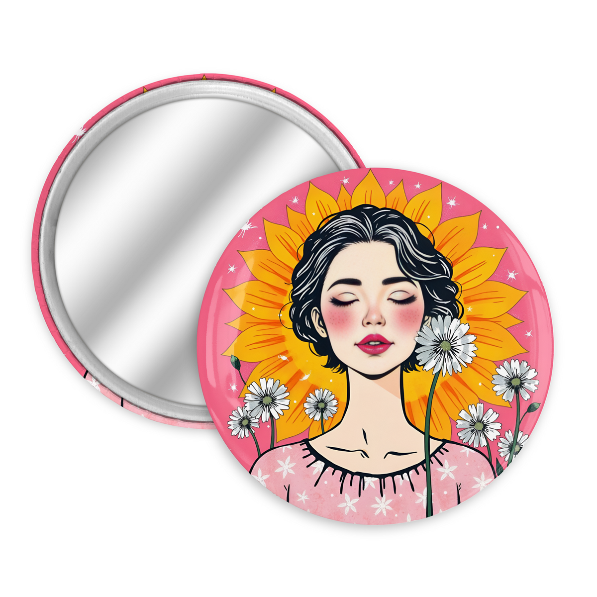 Pretty Pocket Mirror for Her Birthday Gift