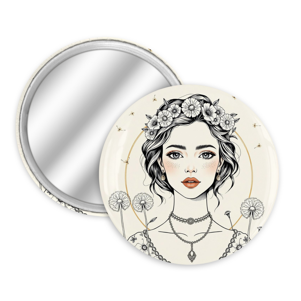 Small 70mm Make-Up Mirror for Women or girls