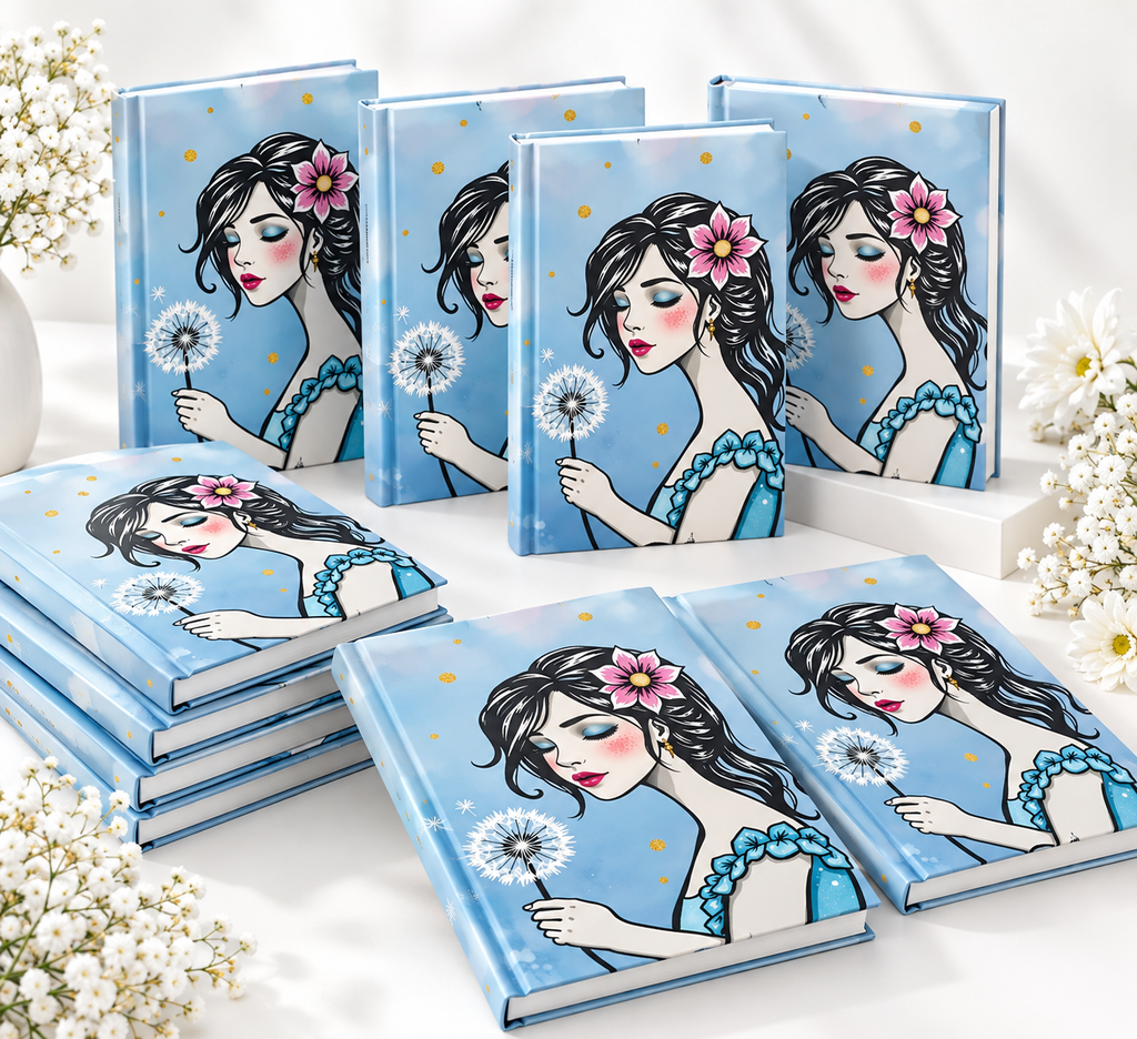 Study Notebook or hardcover notebook for girls 