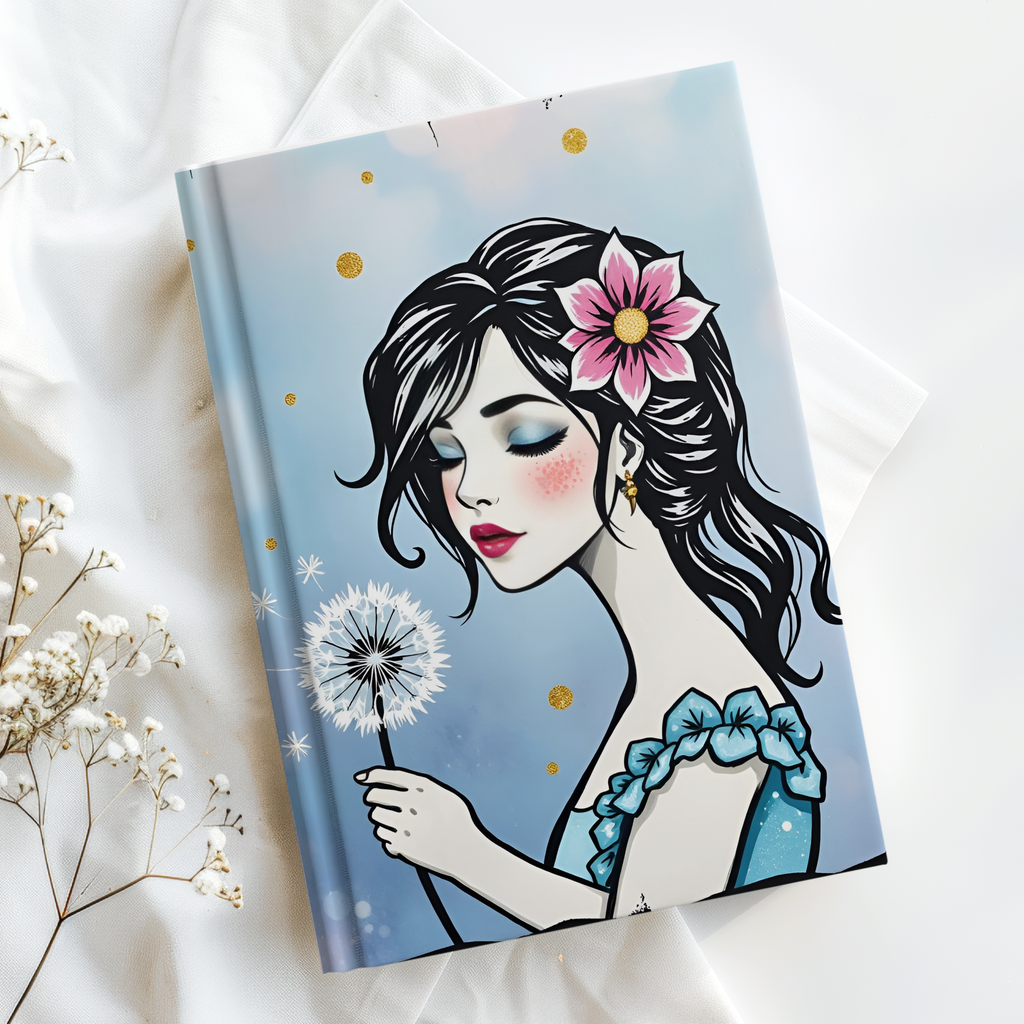 Study Notebook or hardcover notebook for girls 
