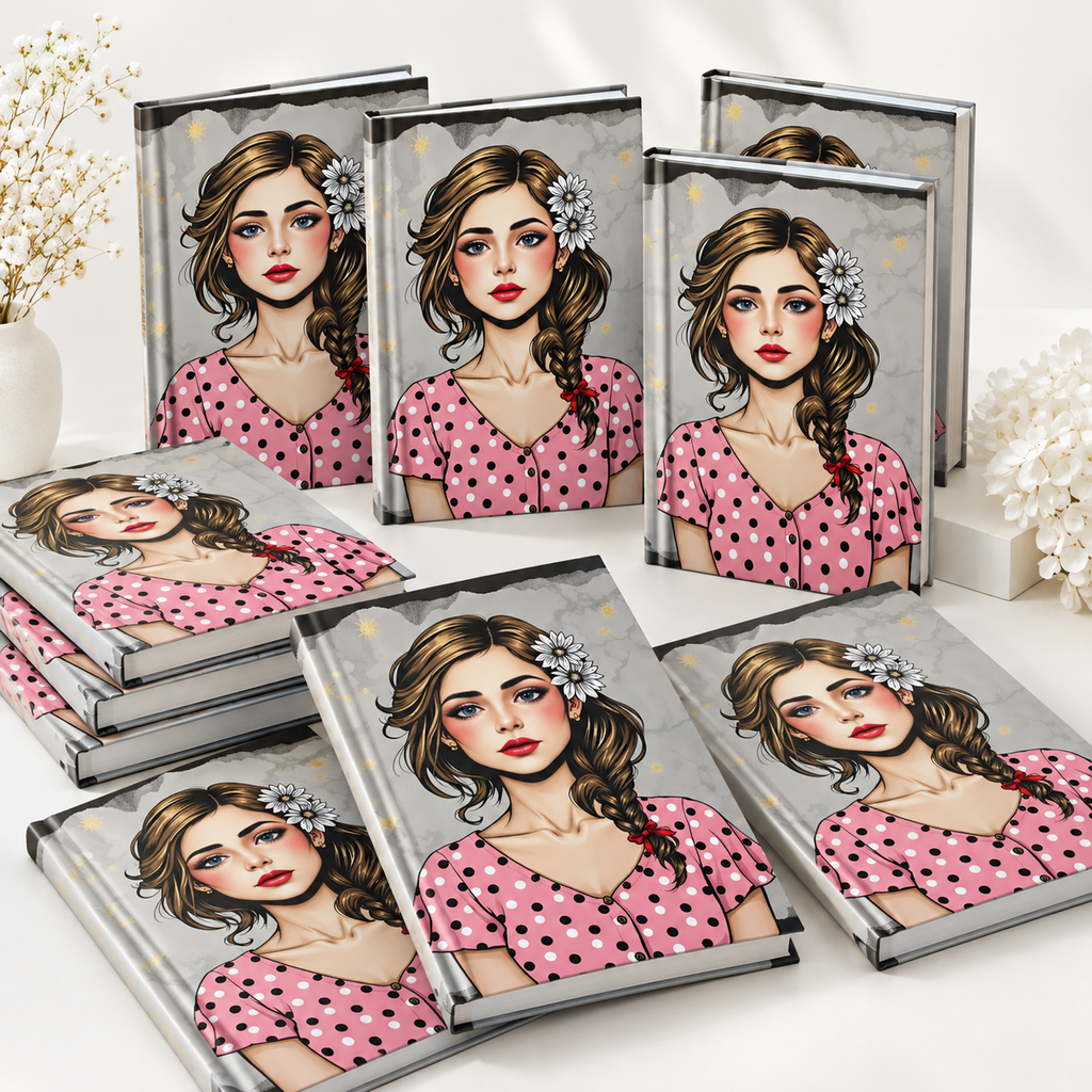 Hardcover Notebook or Exercise Book for Girls