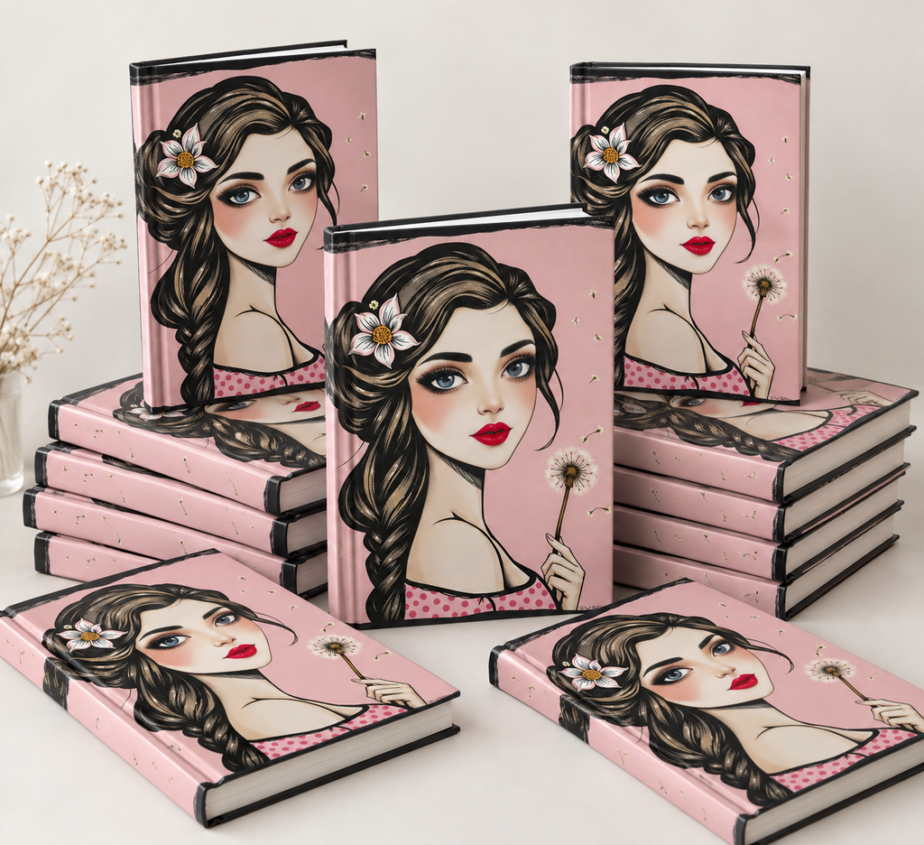 Hardcover notebook or Writing Notebook for Girls