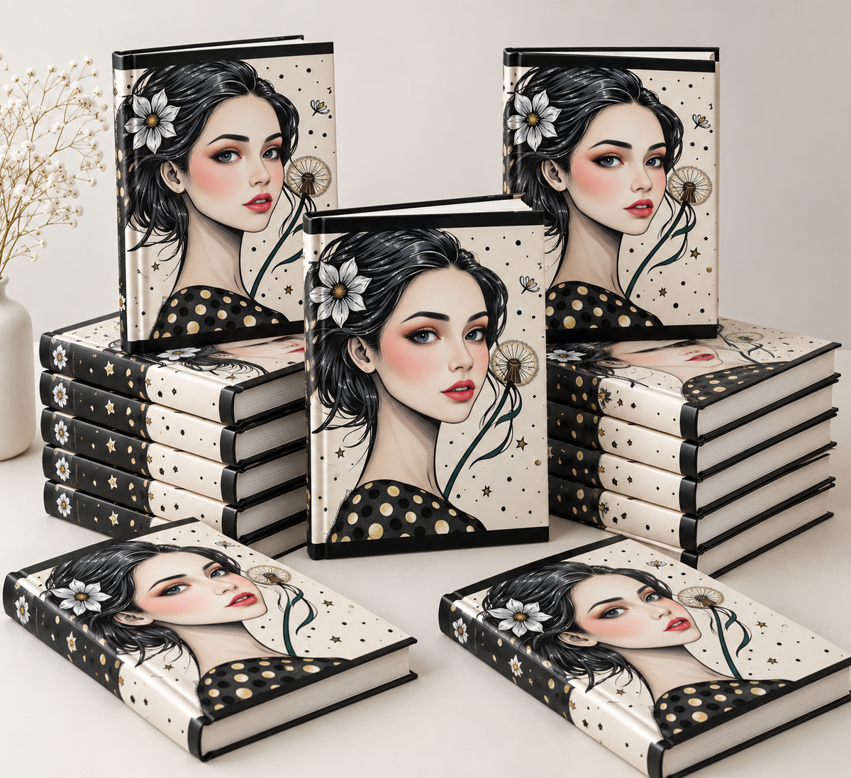 Hardcover notebook or School Journal for Girls gift idea
