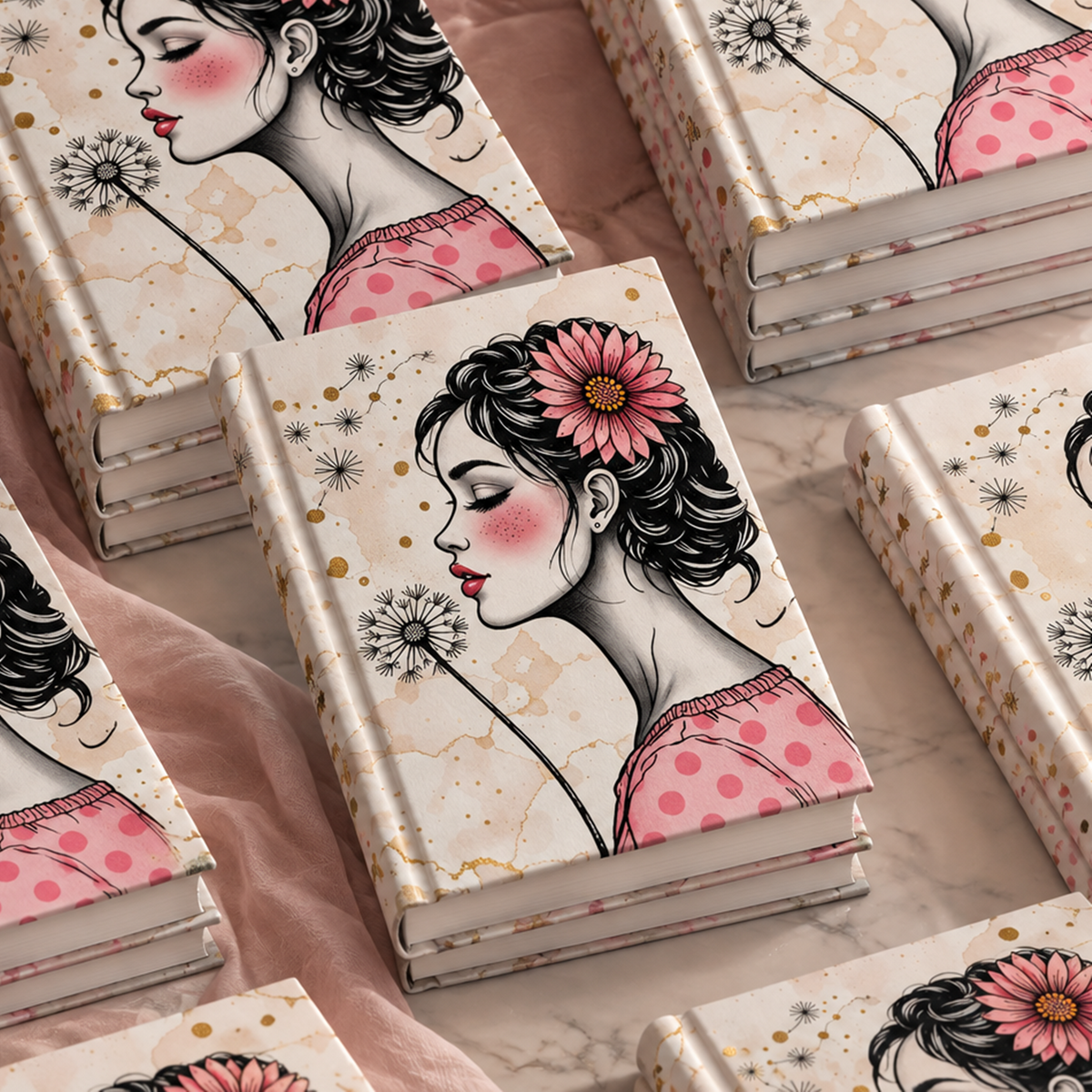 Cute Teen Girl Journal A5, Hardcover Notes Notebook