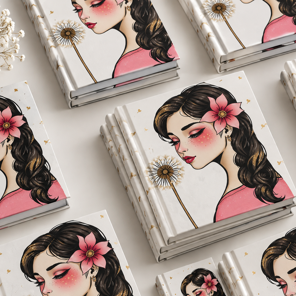 Cute A5 Journal for Girls, Hardcover Study Notebook