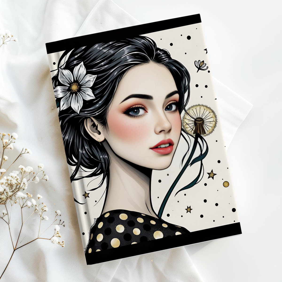 Hardcover notebook or School Journal for Girls gift idea