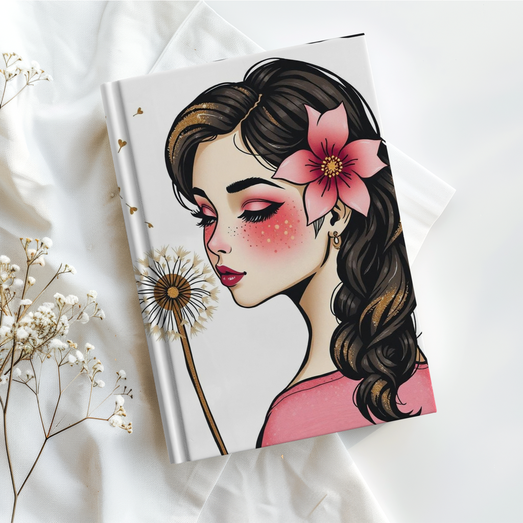 Cute A5 Journal for Girls, Hardcover Study Notebook